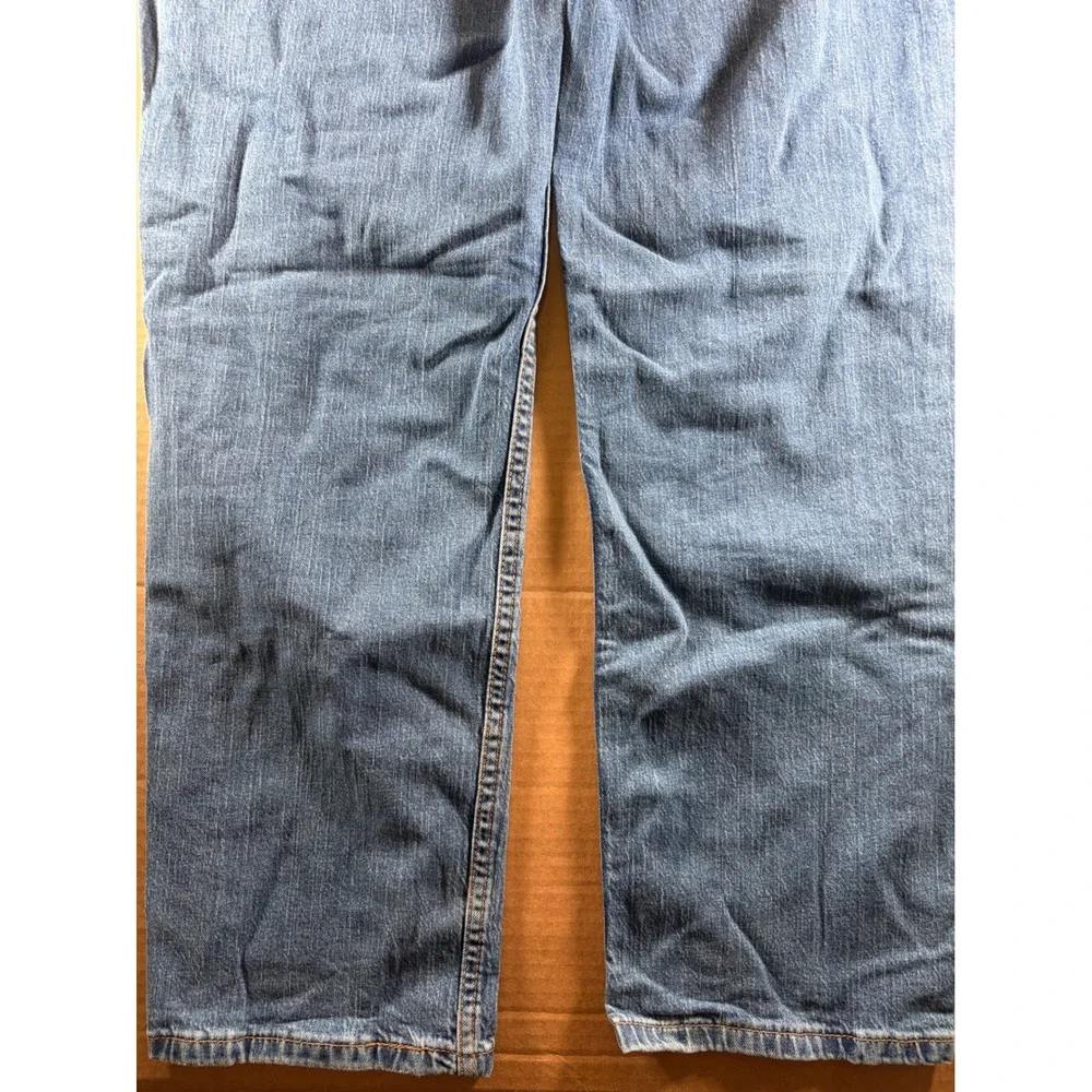 Levis 550 Relaxed Fit Tapered Leg Jeans Mens 33x28 Blue Denim Waterless Cotton
